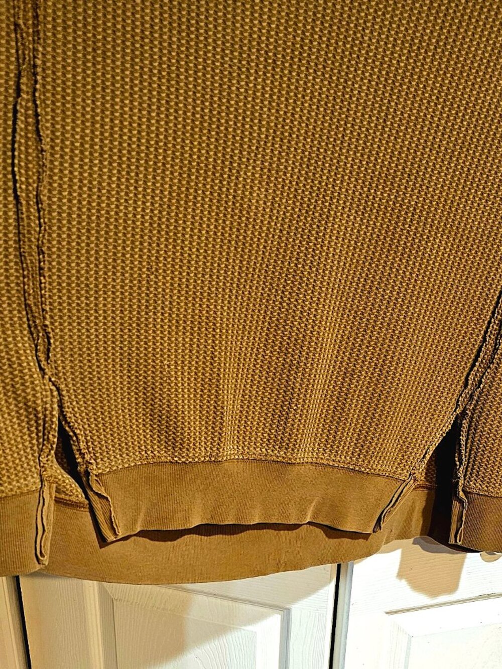 VGUC Torrid Oversized Waffle Top in Tobacco Brown, Size 1 (Fits Like 3X) - Picture 9 of 10